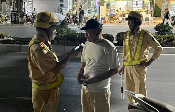 Công an huyện Cát Hải xử phạt 6 trường hợp vi phạm TTATGT